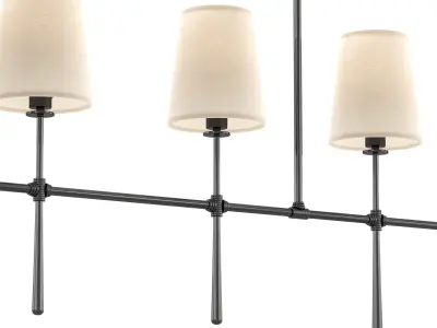 Rhodes Linear Chandelier 5 Light 3D model