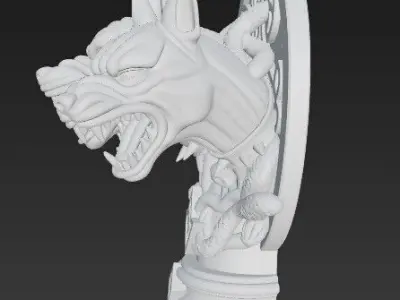 Cerberus Bust  3D Printable Mythological Three 3D print model