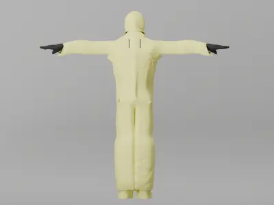 Hazmat Character Rigged 3D model