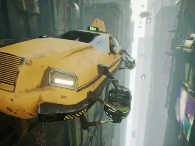cyberpunk - High City Low-poly 3D model