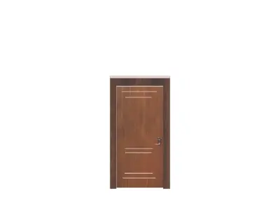 Realistic Wooden Door 3D model  Low-poly 3D model