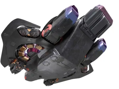  Heavy Military Dropship VTOL Simplified 