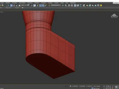 Aqua bastone Arte Lamp Low-poly 3D model