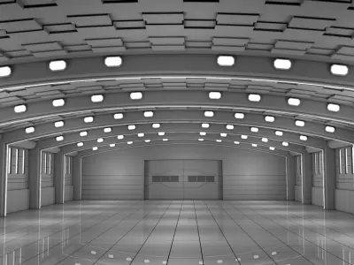 Sci Fi Warehouse 3D model