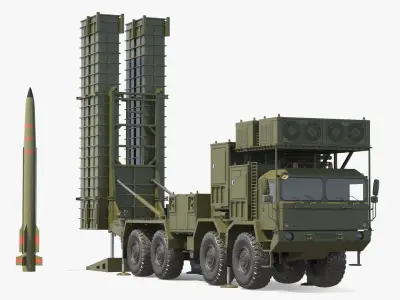  Self Propelled Air Defence Launcher and Antiaircraft Missile 