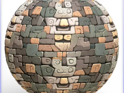  Stylized Wall Seamless Texture Texture 5