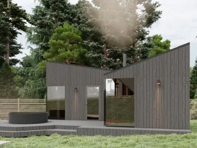 Small Scandinavian SAUNA 3D model