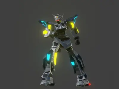 GN-001 Gundam Prototype Rigged Free 3D model