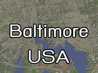 USA set 1 - city and urban 3D Model Pack