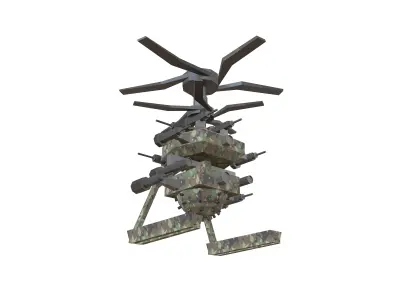 Cartoon Wepon Drone V2 003 Low-poly 3D model