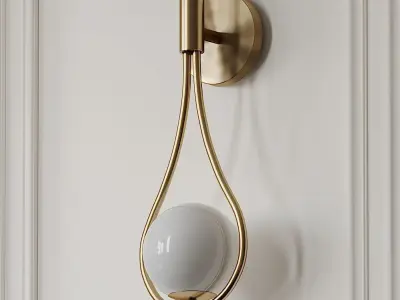 Metal Wall Sconce 3D model