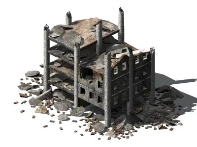 The future world - street waste 03 3D model