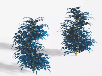 Alien Flora 1 - A collection of Alien plants Low-poly 3D model