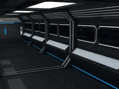 Sci Fi Corridor 3D model