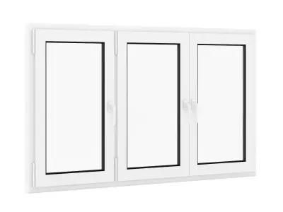 Plastic Window 1970mm x 1120mm 3D model