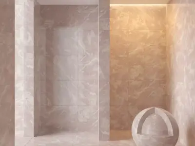 Marble wall 125 3D model