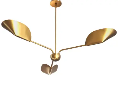 Laughton 3-Light Chandelier by West elm 3D model