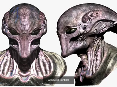 ALIEN GRROUP 3D Model Pack