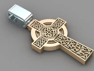 Light Gold Cross New Design  CP 3 3D print model