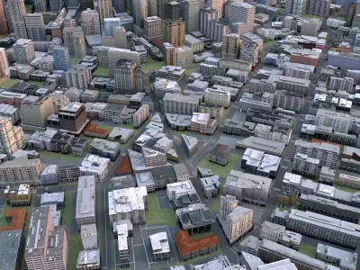City 48 Low-poly 3D model
