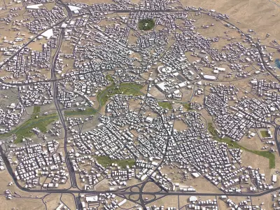 Abha - City 3D Model Low-poly 3D model