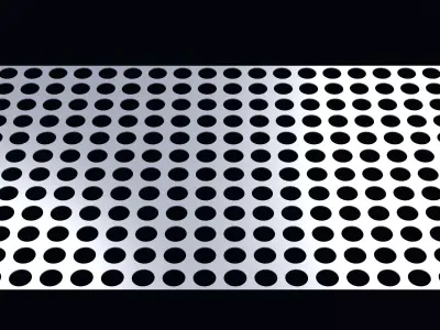 Perforated panel with 44 percent opening 25O71 3D model