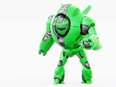ASTRONAUT BOT V-3000   RIGGED 3D model
