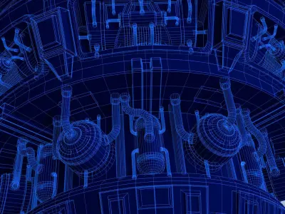 Futuristic Sci-Fi Zeneth Station 3D model
