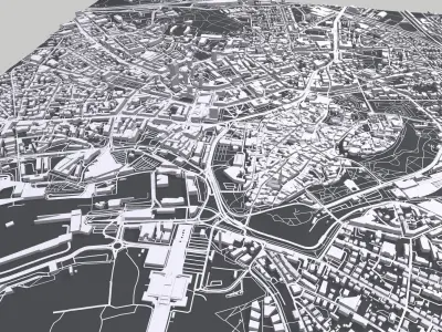 Cityscape Tallinn Estonia 3D model