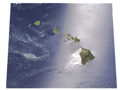 Hawaiian Islands 3D model