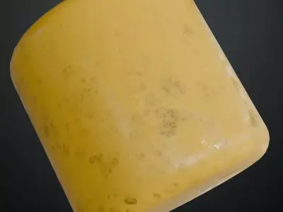 Yellow Metal Painted PBR Seamless Texture