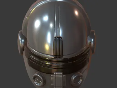Gas mask helmet 3d model scifi Low-poly  Low-poly 3D model 329