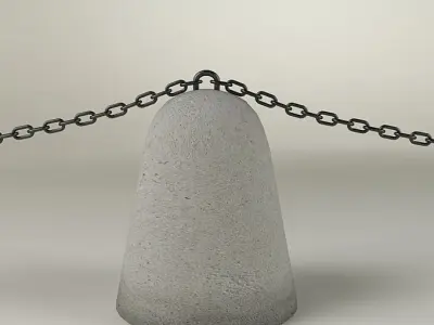 Traffic restriction barrier 3D model