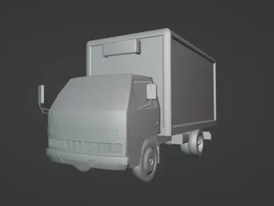 Isuzu NKR Low-poly 3D model