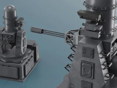  Phalanx CIWS Block 1B Naval Turret 