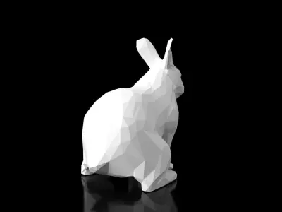 Rabbit Low Poligonal Low-poly 3D model
