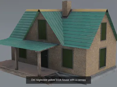 Old Houses 3D Model Pack