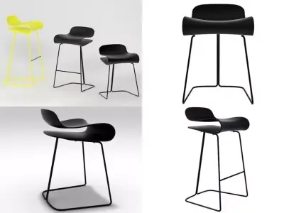 BCN Stool 3D model