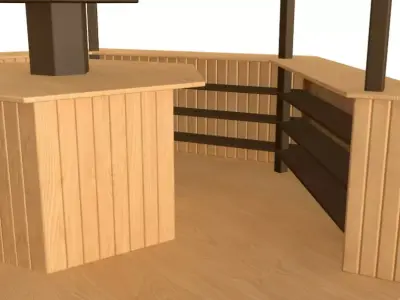 Tiki Beach Bar 3D model