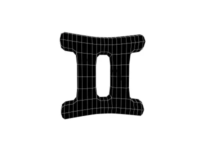 Gemini v2 001 Low-poly 3D model