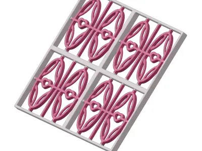 Baby Exquisite Window Grill Toy 3D model