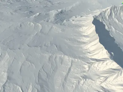 Big Crate on Landscape 3D model