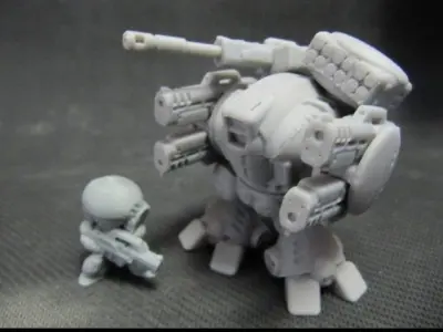CHIBI-TECH SD - MKIII-DUO GUNPOD     3D print model