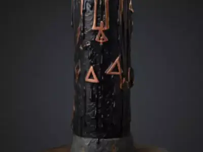 3 Arcane Candle Low-poly 3D model