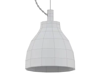 Heavy concrete pendant light - 3D model