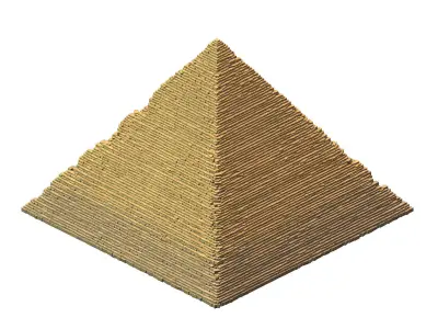 Giza - Three Pyramids 01 3D model