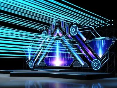 Music Festival Stage 01 Design 3D model