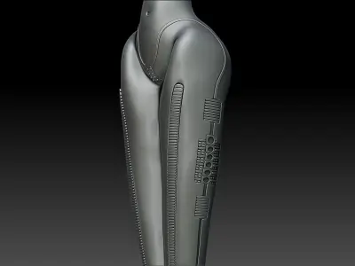 Korn Microphone Stand By H R Giger High Poly 3D Model 3D model