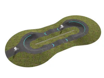 Pump track 04 3D model
