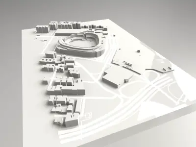 New York Yankees Baseball Stadium 3D model